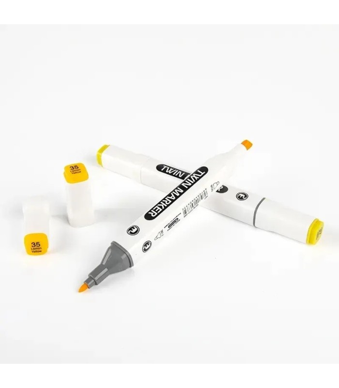 Marcador + Pincel con caja MOBEE 80pc twin marker