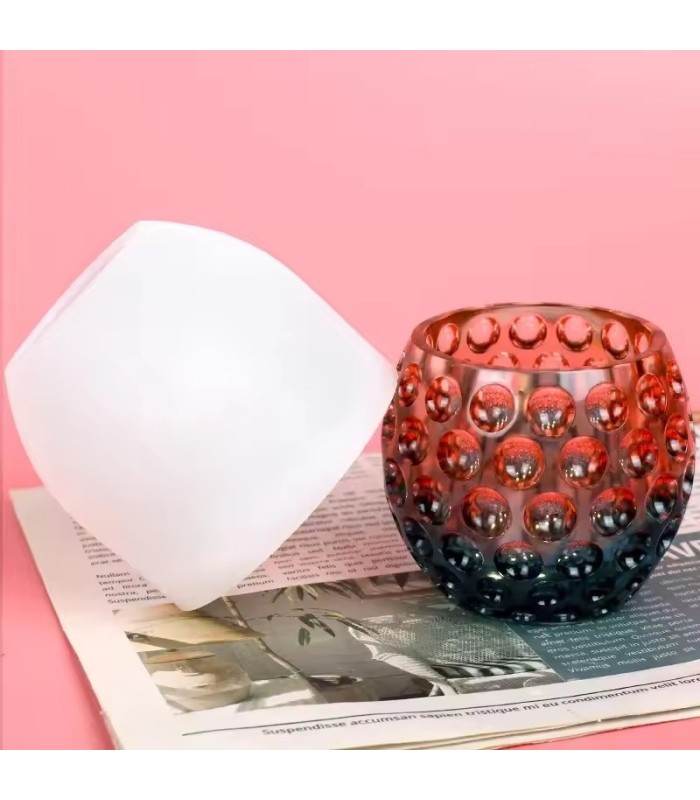 Molde de silicona para maceta 8.5x7.5cm