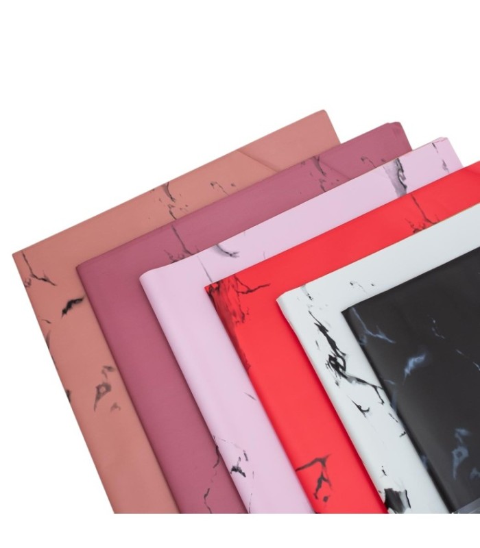 Papel coreano efecto mármol 56x56cm 20 hojas