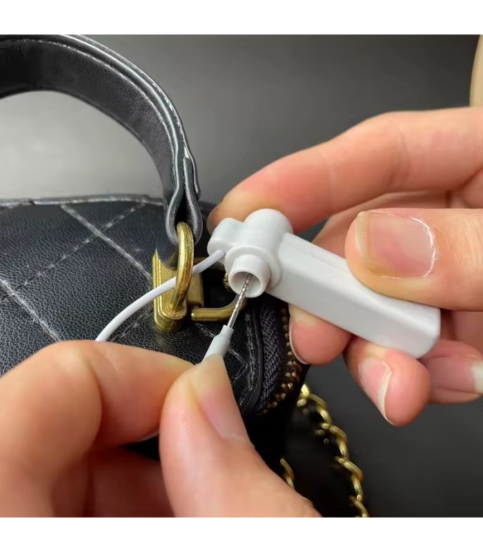 TAG antihurto cabo con aguja Blanco