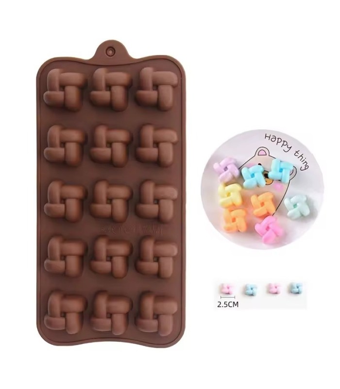 MOLDE DE SILICONA NUDO 21x10.3x1.9CM