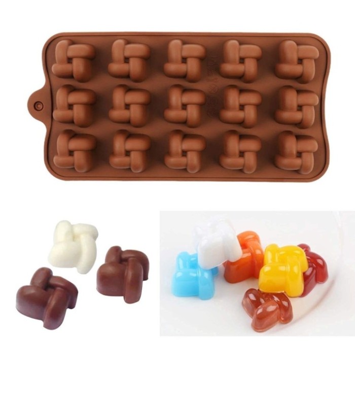 MOLDE DE SILICONA NUDO 21x10.3x1.9CM