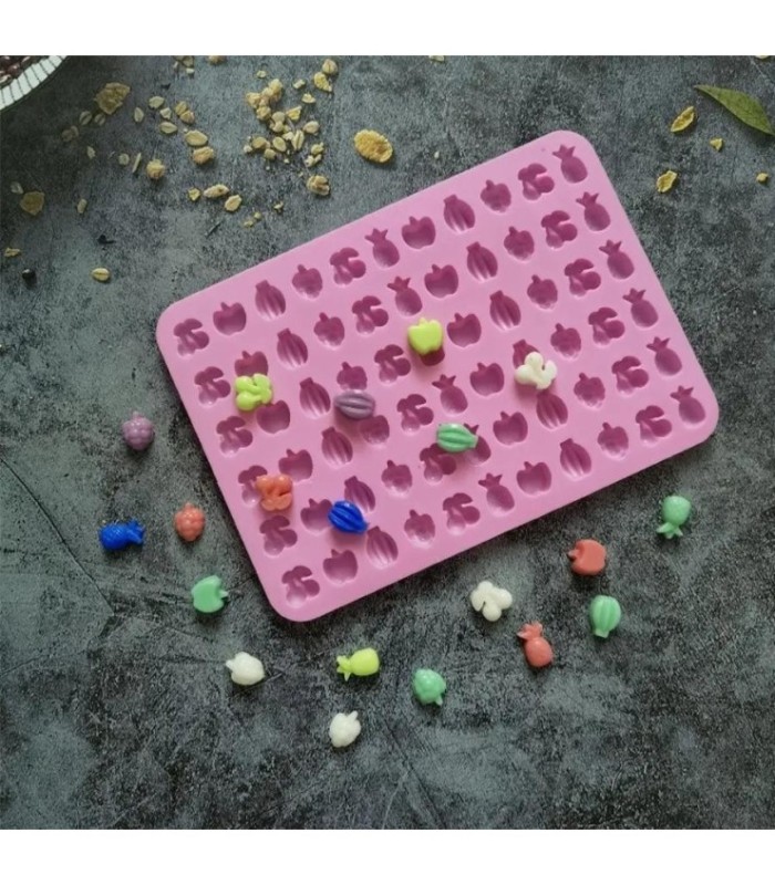 MOLDE SILICONA MINI FRUTA 20.7x15x1CM