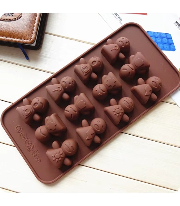 MOLDE DE SILICONA MUÑECO DE JENGIBRE 21x10.3x1.5CM