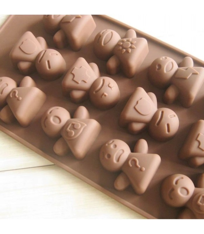 MOLDE DE SILICONA MUÑECO DE JENGIBRE 21x10.3x1.5CM