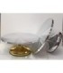 BASE GIRATORIO PLATA ORO BORDE RECTO 30CM