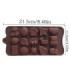 MOLDE SILICONA CHOCOLATE 15 MOLDE SURTIDO 21x10