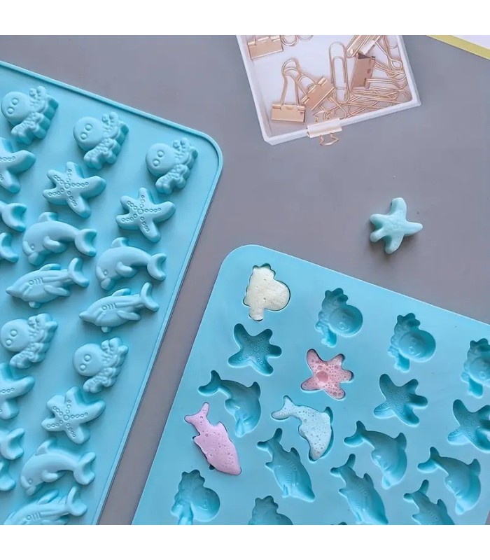 MOLDE DE SILICONA PECES 20.7x15CM