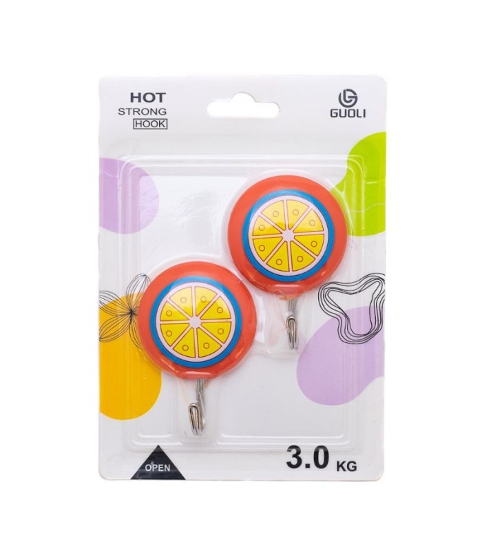 Ganchitos con adhesivos diseño infantil 3.0kg 2pc