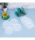Molde de silicona posavaso irregular 2pc