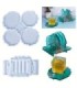 Molde de silicona posavaso irregular 2pc