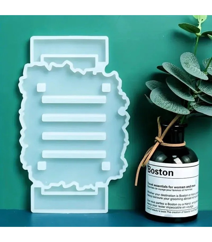 Molde de silicona posavaso irregular 2pc