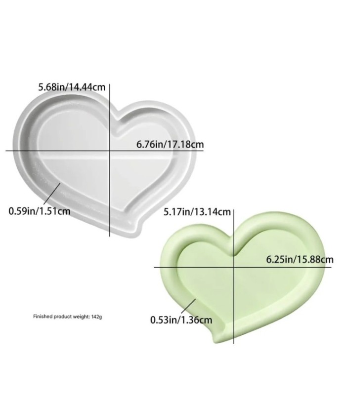MS BANDEJA CORAZON 17.5x13CM