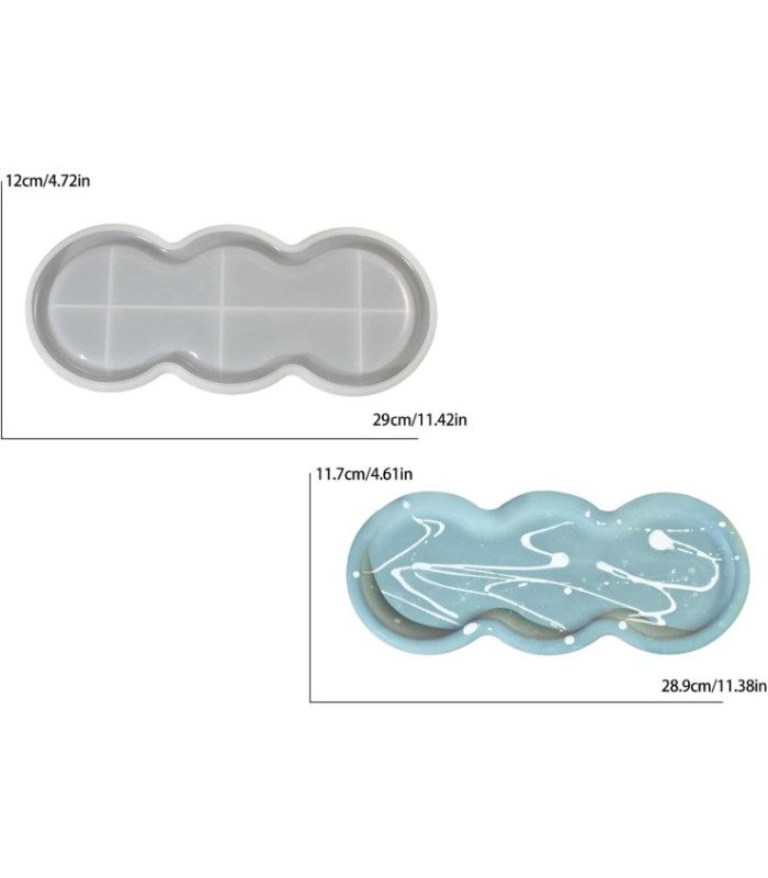 MS BANDEJA BORDE ONDEADO 29x12CM