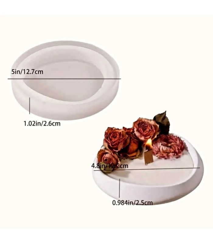 Molde silicona bandeja circular 12.5cm