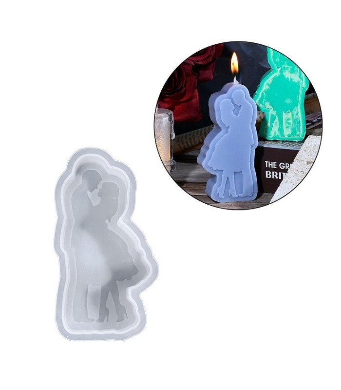 Molde silicona pareja 11x5.5cm