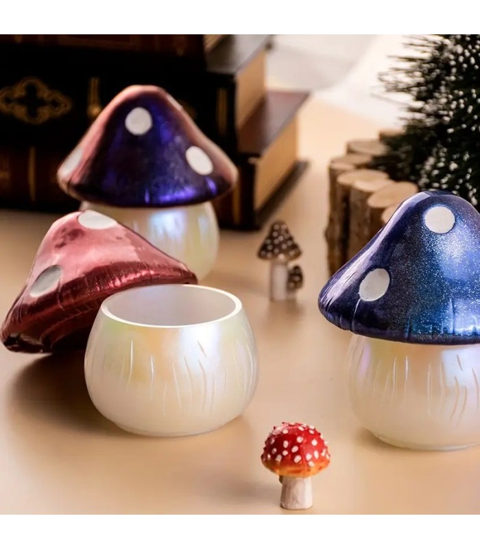 Molde silicona alhajero hongo 10x10cm