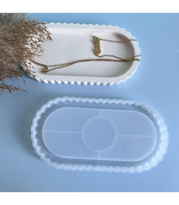 Molde silicona bandeja borde ondeado 18.8x10cm