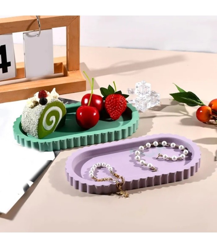 Molde silicona bandeja borde ondeado 18.8x10cm