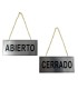 Cartel Abierto/Cerrado 20x9CM