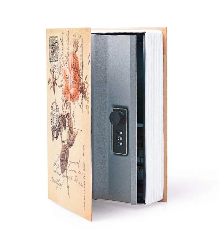 Caja de seguridad tipo libro 15.5x24cm
