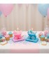 Vela baby shower diseño carrito 1pc