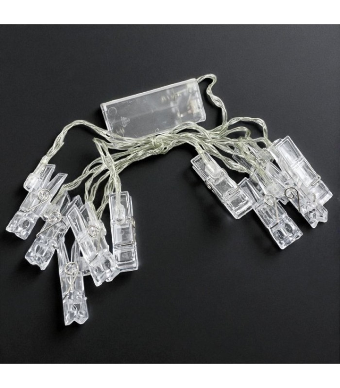 LUZ NAV LED CALIDO 10PINZA A PILA