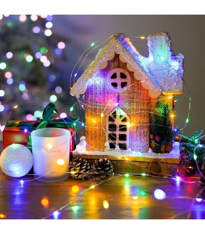 MINI TIRA LED 2M COLORIDO A PILA