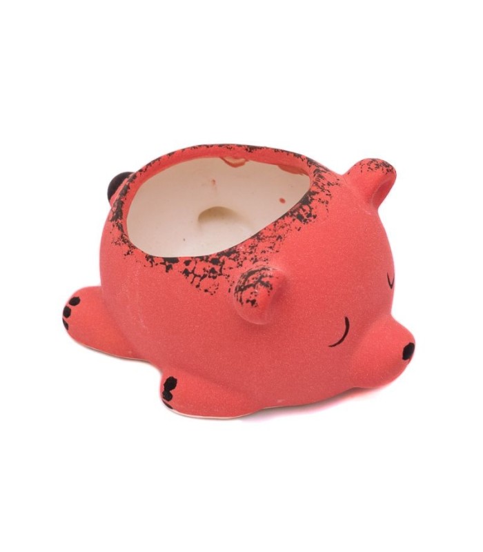Maceta diseño oso tumbado 13.5x10.3x7.7cm