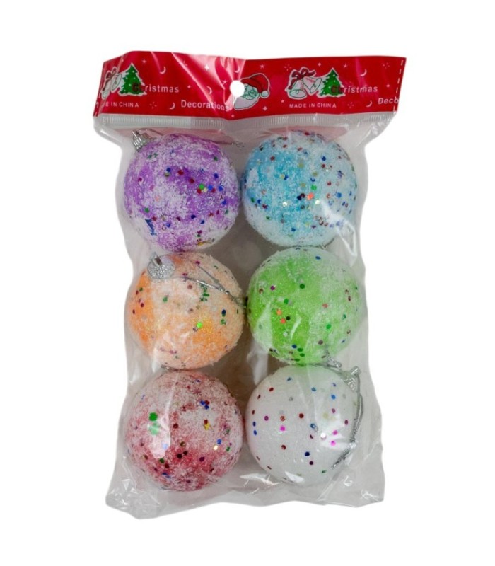 PELOTA NAV ESPUMA COLORIDO 6PCS 6CM