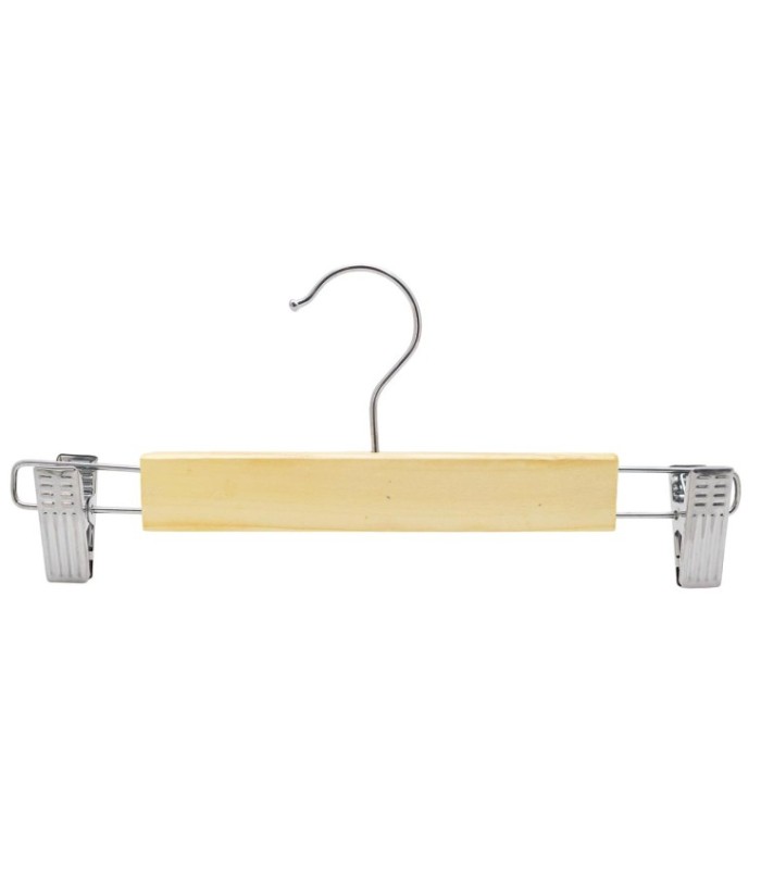 Percha de madera con pinza 22cm