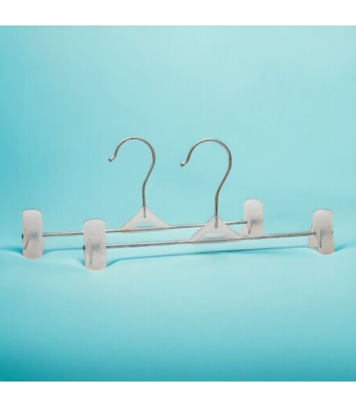 Percha con pinza 27cm 10 piezas
