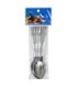 CUCHARA ACERO INOX FLOR 15CM 6PCS