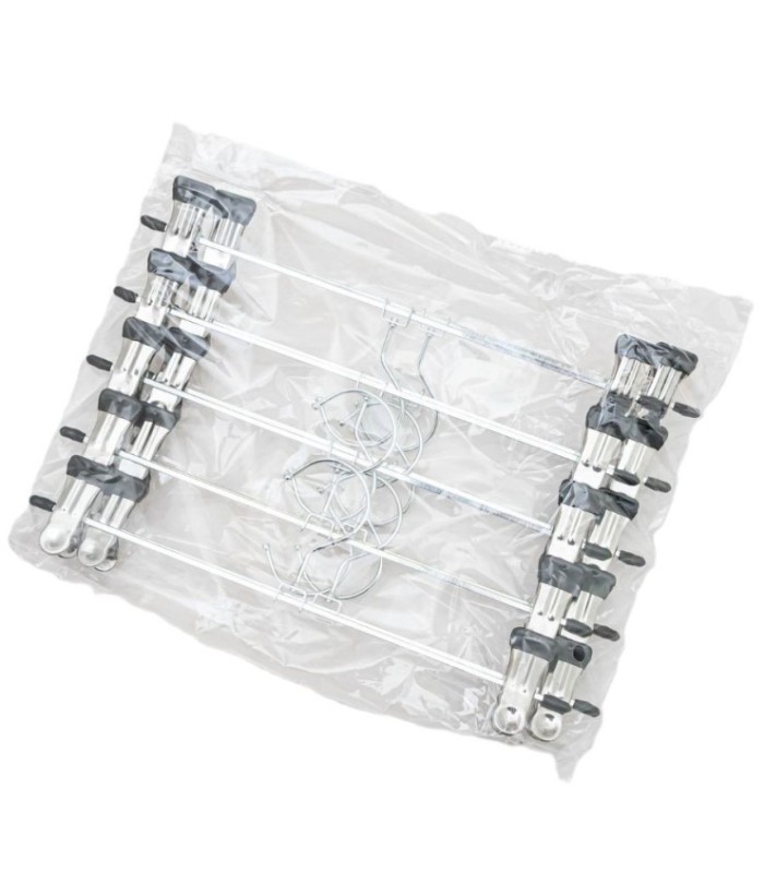 Percha de metal con pinza 10 piezas