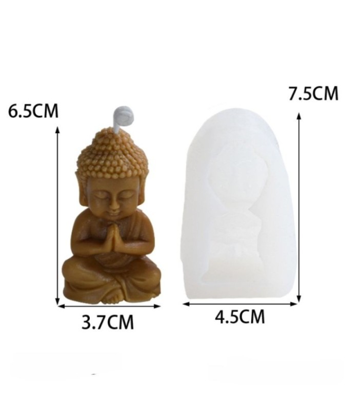 Molde de silicona forma buda 7.5x4.5cm