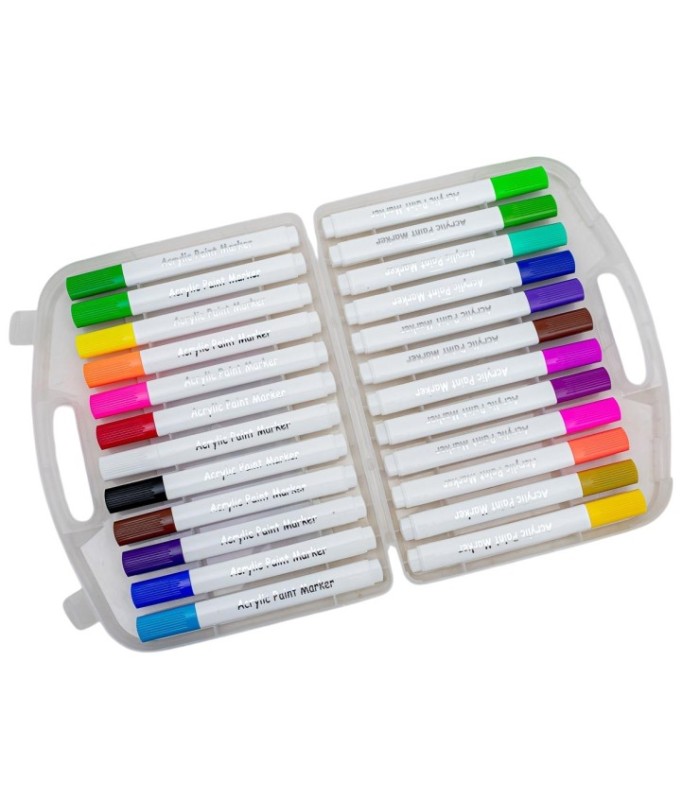 Marcador acrílico 24 piezas