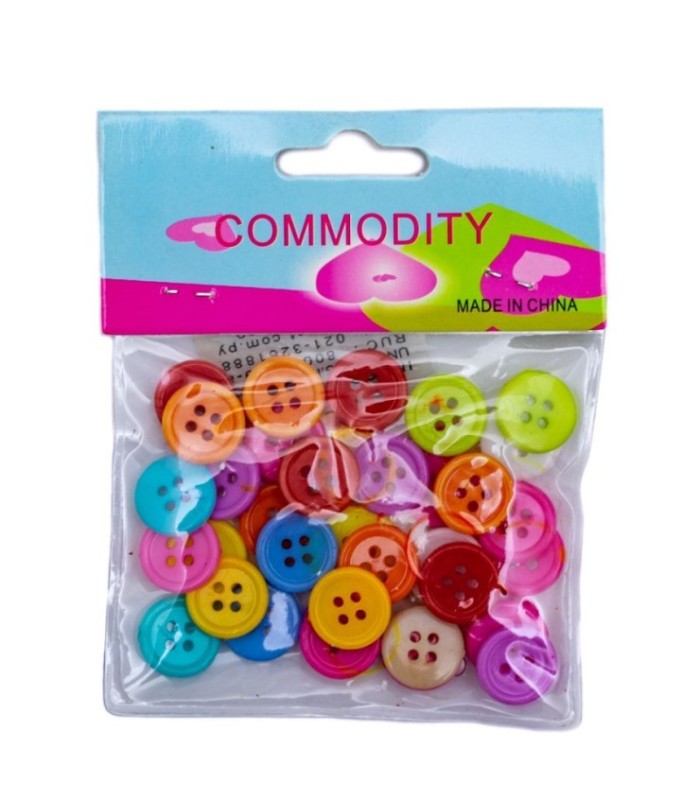 Boton mediano colorido