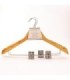 Percha de madera con pinzas 3 piezas 34cm