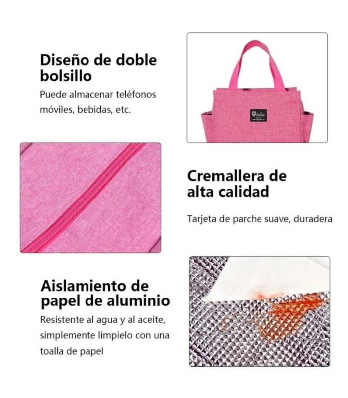 Bolso termico liso 26x24cm