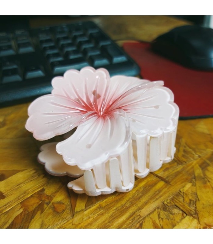 PINZA CABELLO FLOR 8CM