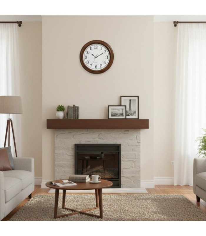 RELOJ CIRCULAR COLOR MADERA 40CM