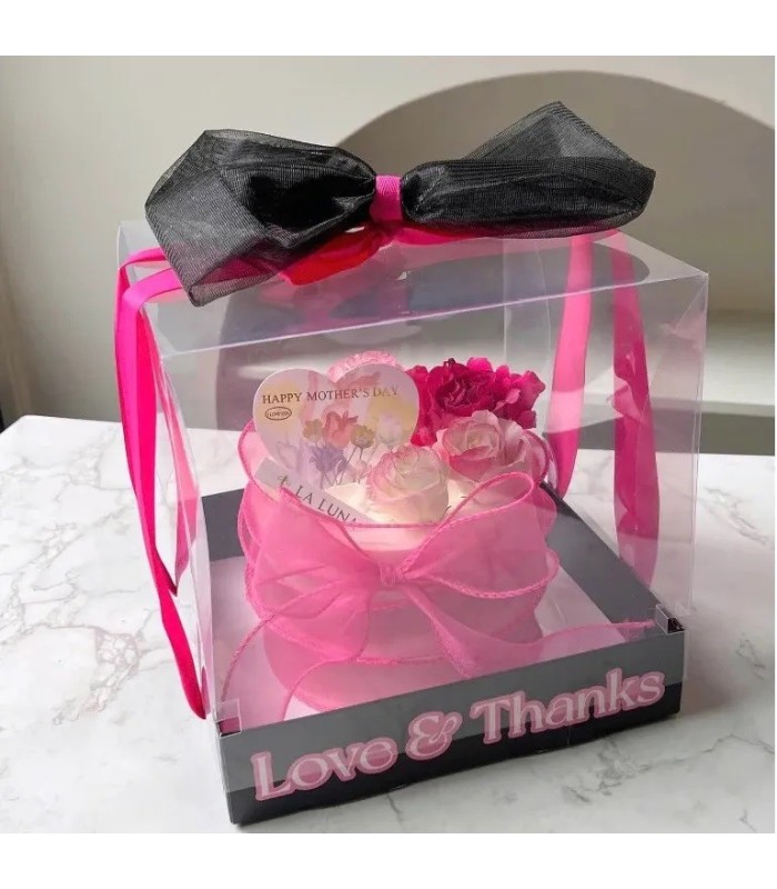 CAJA VISOR ELEVADO CON MOÑO 20CM 2PCS