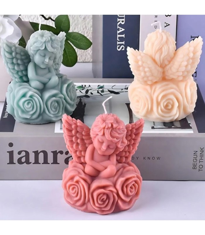 MS ANGEL CON FLOR 9.2x9CM