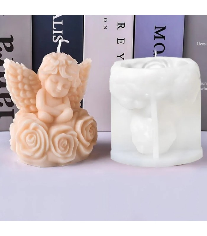 MS ANGEL CON FLOR 9.2x9CM