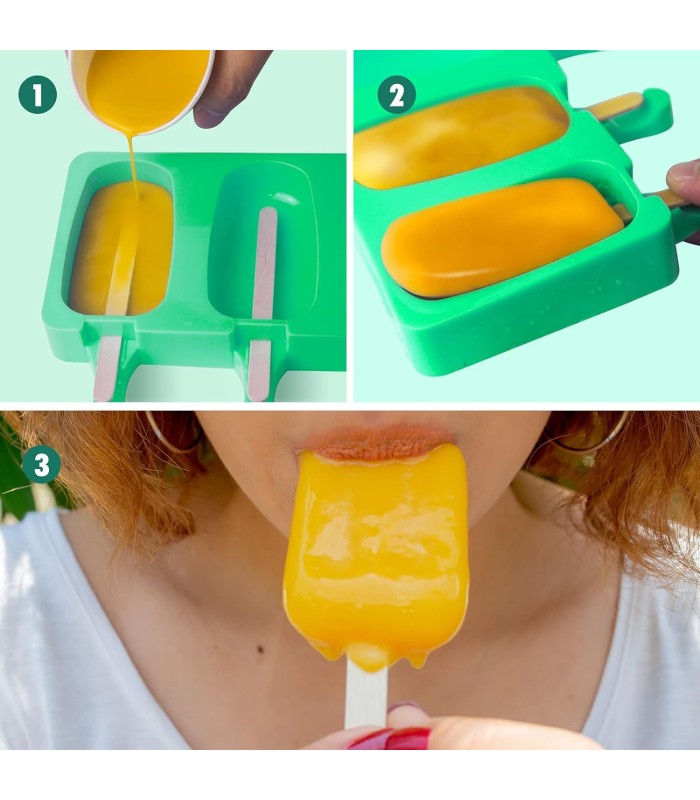 Molde para helado 4 cavidades