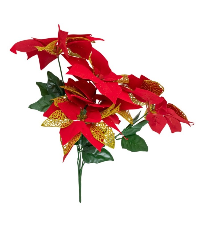 RAMO ARTIFICIAL FLOR  FEDERAL 5CABEZA CON PURPURIN