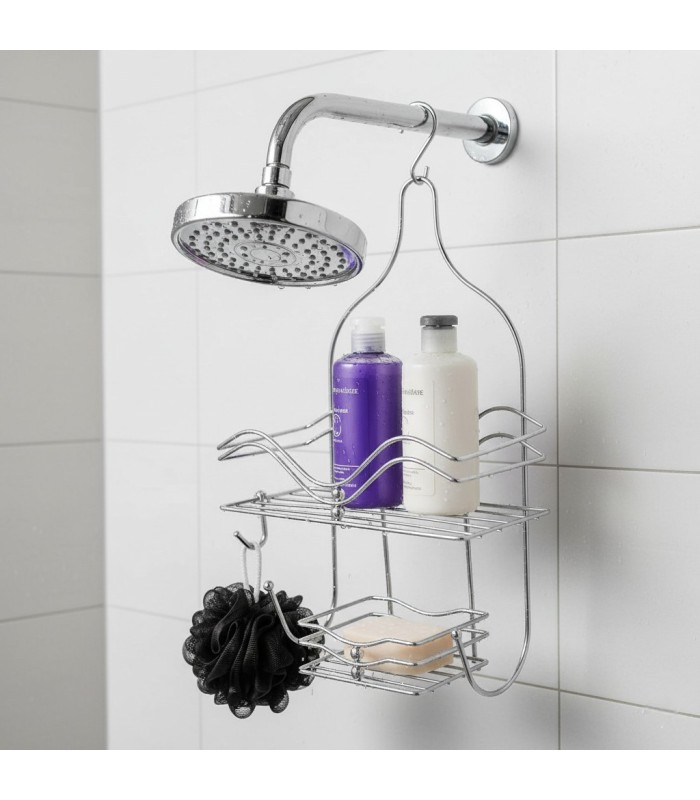 ESTANTE DE METAL P/BAÑO 28x12x45.5CM