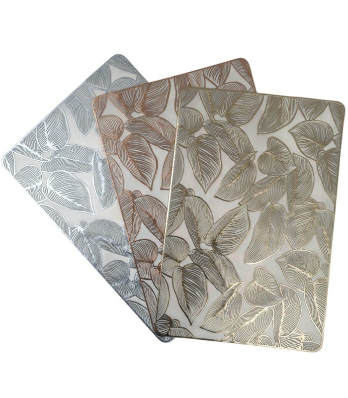 Individual relieve de hoja 45x30cm