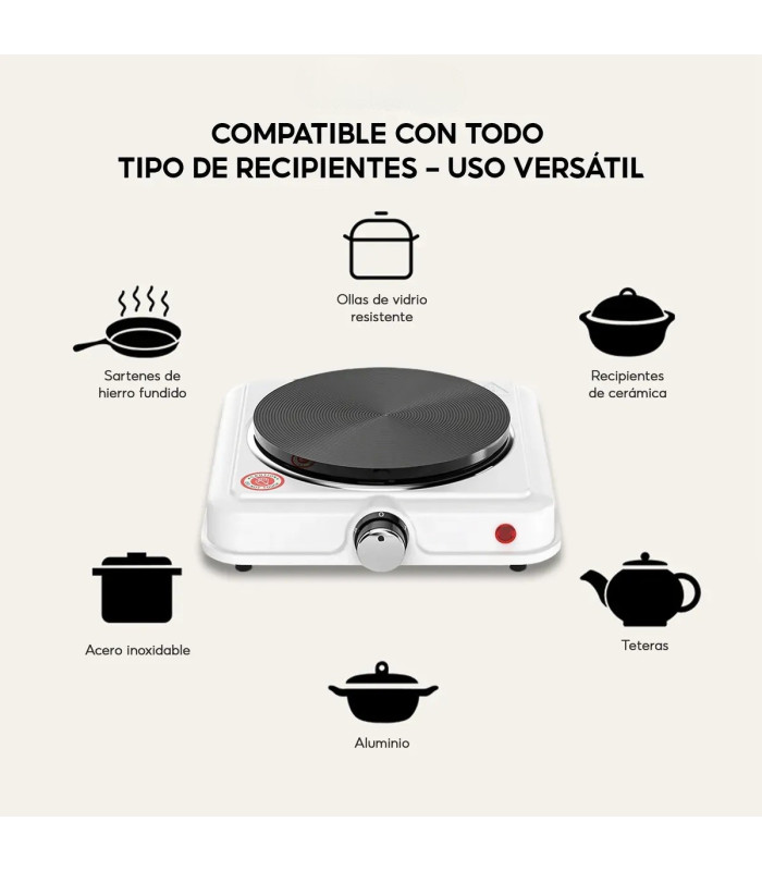 COCINA ELECTRICA 220V 1 HORNALLA STARLUX