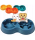 Plato para perro 2 compartimento  31x17x5cm